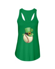 Baseball Leprechaun Irish Shamrock St Patrick's D Ladies Flowy Tank thumbnail