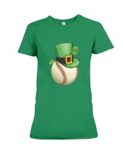 Baseball Leprechaun Irish Shamrock St Patrick's D Premium Fit Ladies Tee thumbnail