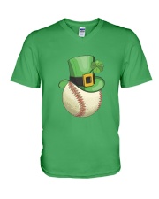 Baseball Leprechaun Irish Shamrock St Patrick's D V-Neck T-Shirt thumbnail