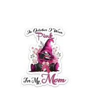 In October I Wear Pink For My Mom Gnome Breast Sticker - Single (Vertical) thumbnail