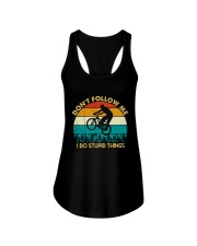 Don't Follow Me - I Do Stupid Things Ladies Flowy Tank thumbnail