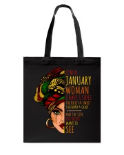 I'm A January Woman I Have 3 Sides Birthday Gift Tote Bag thumbnail
