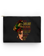 I'm A January Woman I Have 3 Sides Birthday Gift Accessory Pouch - Standard thumbnail