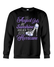 August Girls Are Sunshine Mixed With Hurricane Crewneck Sweatshirt thumbnail