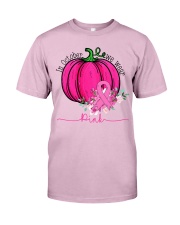 In October We Wear Pink Pumpkin Ribbon Breast Classic T-Shirt thumbnail