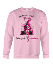 In October I Wear Pink For My Grandma Gnome Crewneck Sweatshirt thumbnail