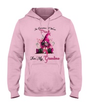 In October I Wear Pink For My Grandma Gnome Hooded Sweatshirt thumbnail