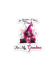 In October I Wear Pink For My Grandma Gnome Sticker - Single (Vertical) thumbnail