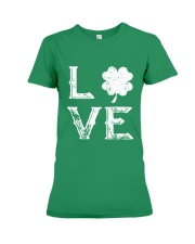 Vintage Love Shamrock Irish St Patrick's Day Premium Fit Ladies Tee thumbnail