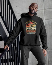 Classic Car - 46 Years Old Matching Birthday Tee Hooded Sweatshirt apparel-hooded-sweatshirt-lifestyle-front-10