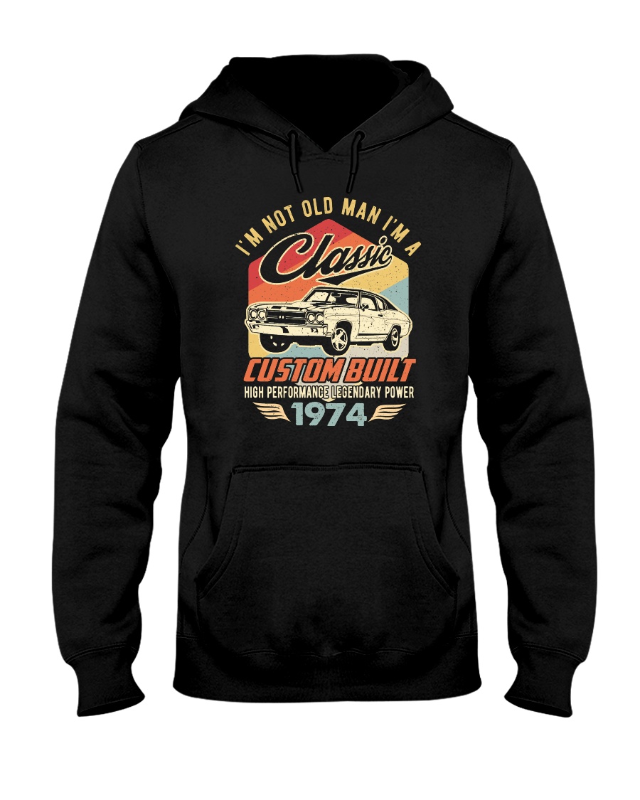 Classic Car - 46 Years Old Matching Birthday Tee Hooded Sweatshirt