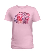 You Never Know How Strong Breast Cancer Awareness Ladies T-Shirt front