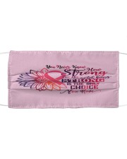 You Never Know How Strong Breast Cancer Awareness Cloth face mask thumbnail