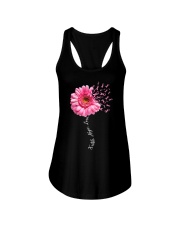 Faith Hope Love Pink Ribbon Daisy Flower Ladies Flowy Tank thumbnail