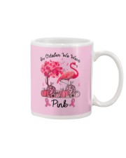 In October We Wear Pink Breast Cancer Flamingo Mug thumbnail