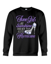 June Girls Are Sunshine Mixed With Hurricane Crewneck Sweatshirt thumbnail