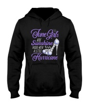 June Girls Are Sunshine Mixed With Hurricane Hooded Sweatshirt thumbnail