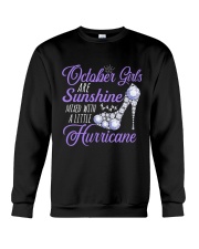 October Girls Are Sunshine Mixed With Hurricane Crewneck Sweatshirt thumbnail