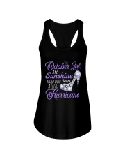 October Girls Are Sunshine Mixed With Hurricane Ladies Flowy Tank thumbnail