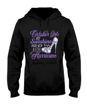 October Girls Are Sunshine Mixed With Hurricane Hooded Sweatshirt thumbnail