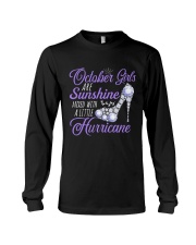 October Girls Are Sunshine Mixed With Hurricane Long Sleeve Tee thumbnail