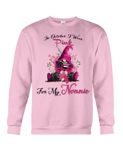 In October I Wear Pink For My Nonnie Gnome Crewneck Sweatshirt thumbnail
