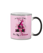 In October I Wear Pink For My Nonnie Gnome Color Changing Mug thumbnail