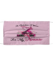 In October I Wear Pink For My Nonnie Gnome Cloth face mask thumbnail