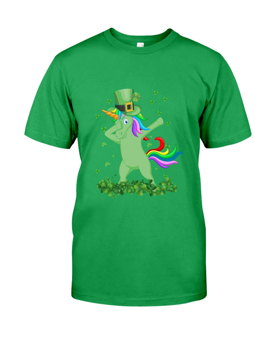 Lepricorn Leprechaun Unicorn Shamrock St Patrick' Classic T-Shirt