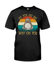 Eff You See Kay Why Oh You Vintage Sloth Yoga Classic T-Shirt thumbnail
