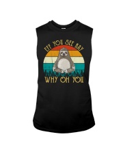 Eff You See Kay Why Oh You Vintage Sloth Yoga Sleeveless Tee thumbnail