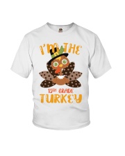 I'm The 12th Grade Turkey Thanksgiving Youth T-Shirt front