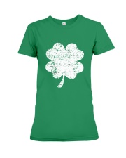 Vintage Irish Green Shamrock St Patrick's Day Premium Fit Ladies Tee thumbnail
