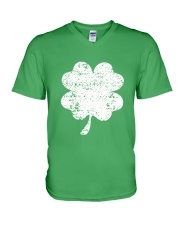 Vintage Irish Green Shamrock St Patrick's Day V-Neck T-Shirt thumbnail
