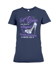 A Queen Was Born In August Happy Birthday Premium Fit Ladies Tee thumbnail