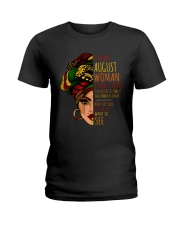 I'm A August Woman I Have 3 Sides Birthday Gift Ladies T-Shirt thumbnail