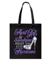 April Girls Are Sunshine Mixed With Hurricane Tote Bag thumbnail