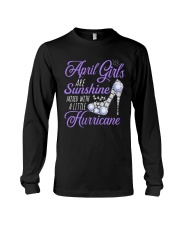 April Girls Are Sunshine Mixed With Hurricane Long Sleeve Tee thumbnail
