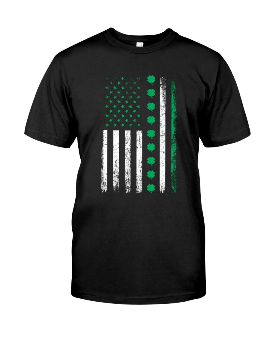 St Patricks Day Irish American Flag Classic T-Shirt