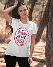 In October We Wear Pink Leaves Pumpkin Ribbon Ladies T-Shirt apparel-ladies-t-shirt-lifestyle-06