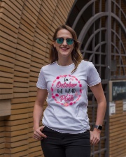 In October We Wear Pink Leaves Pumpkin Ribbon Ladies T-Shirt lifestyle-women-crewneck-front-2