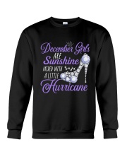 December Girls Are Sunshine Mixed With Hurricane Crewneck Sweatshirt thumbnail