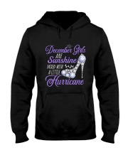 December Girls Are Sunshine Mixed With Hurricane Hooded Sweatshirt thumbnail