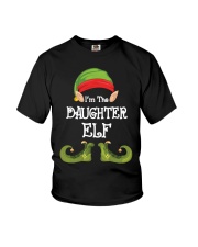 I'm The Daughter Elf Matching Family Christmas Youth T-Shirt front