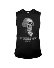 Stay Strapped Get Clapped George Washington Sleeveless Tee thumbnail