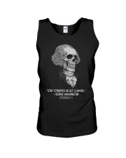 Stay Strapped Get Clapped George Washington Unisex Tank thumbnail