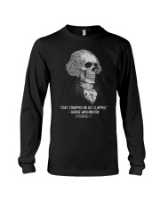 Stay Strapped Get Clapped George Washington Long Sleeve Tee thumbnail