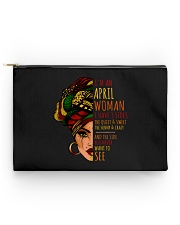 I'm A April Woman I Have 3 Sides Birthday Gift Accessory Pouch - Standard thumbnail