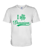 Shenanigan Irish Green Shamrock St Patrick's Day V-Neck T-Shirt thumbnail