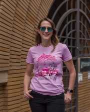 In October I Wear Pink For Me Plaid Truck Breast Ladies T-Shirt lifestyle-women-crewneck-front-2